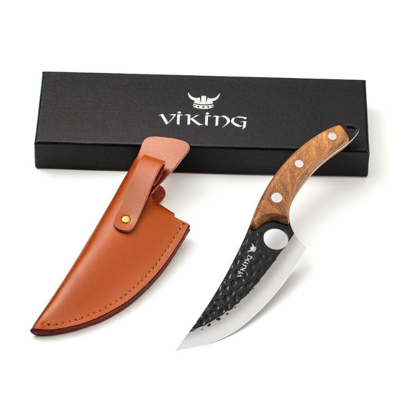 Couteau Viking fait à la main en acier à haute teneur en carbone